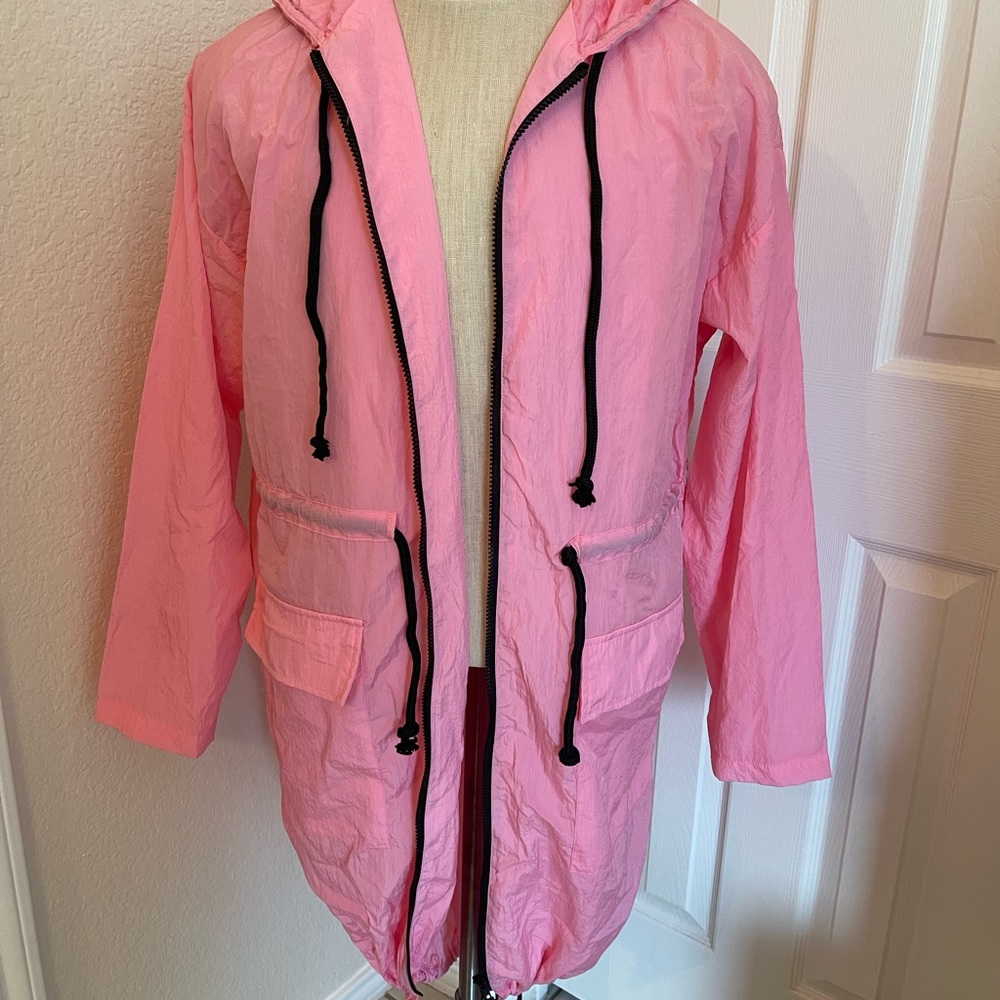 Women’s Hot Pink Rain Jacket - L
